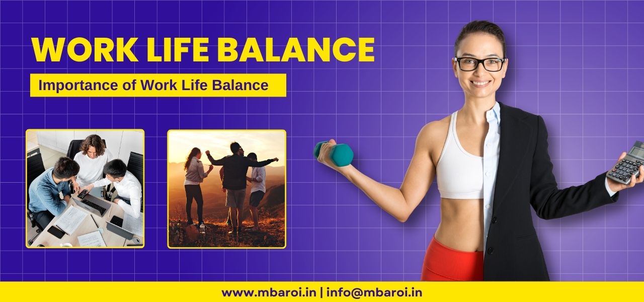Women with Gym as well as Office outfits with text Work Life Balance - Importance of Work Life Balance 